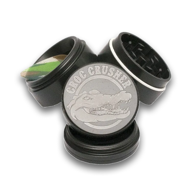 croc-crusher-2-inch-broyeur-herbe-gunmetal-4-pi-ces image 1