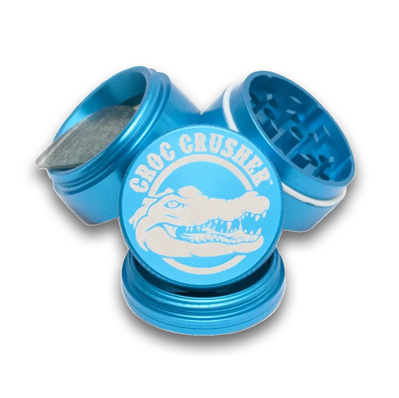 croc-crusher-2-inch-grinder-herbe-4-pi-ces-turquoise-aimant image 1
