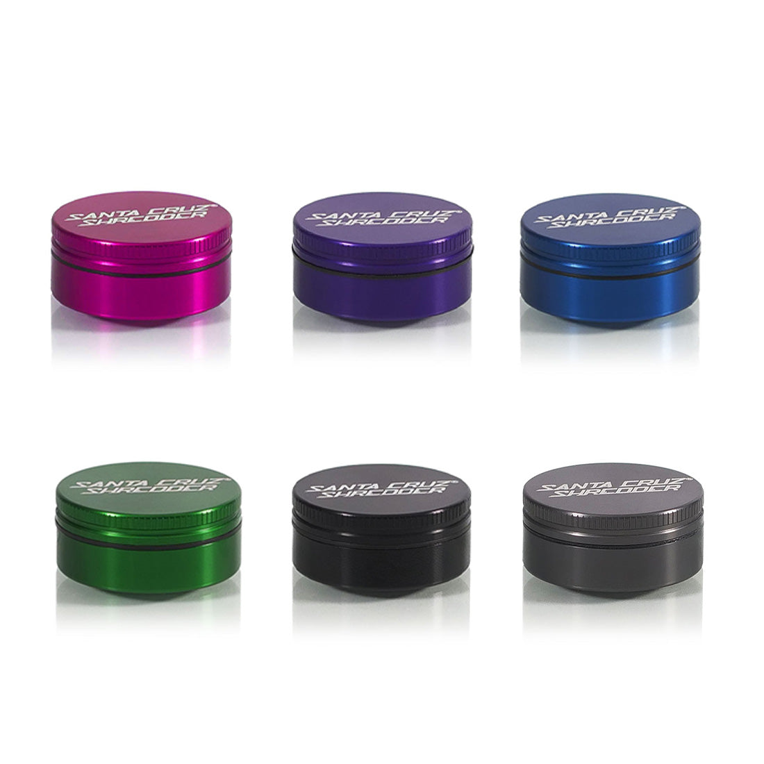 santa-cruz-shredder-aluminum-moulin-herbes-2-parties-bleu image 2