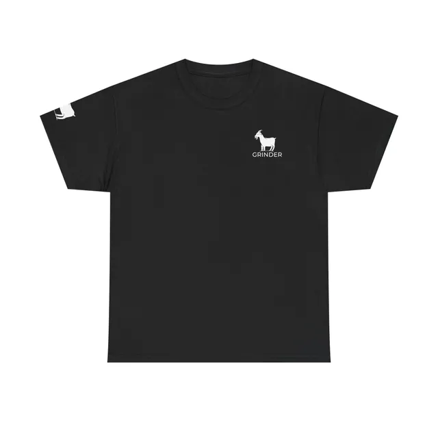 goat-grinder-merch-t-shirt-coton-col-rond-logo-manche image 1