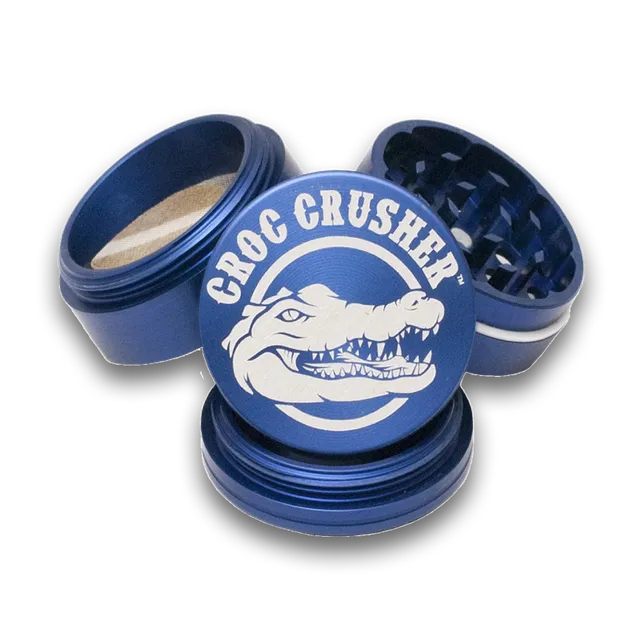 croc-crusher-2-5-inch-grinder-herbe-bleu-dents-diamant image 1