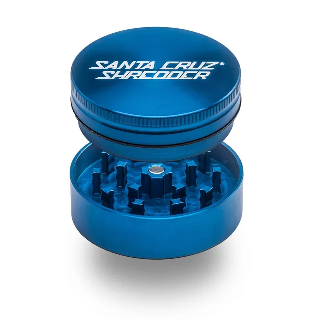 santa-cruz-shredder-aluminum-moulin-herbes-2-parties-bleu image 1