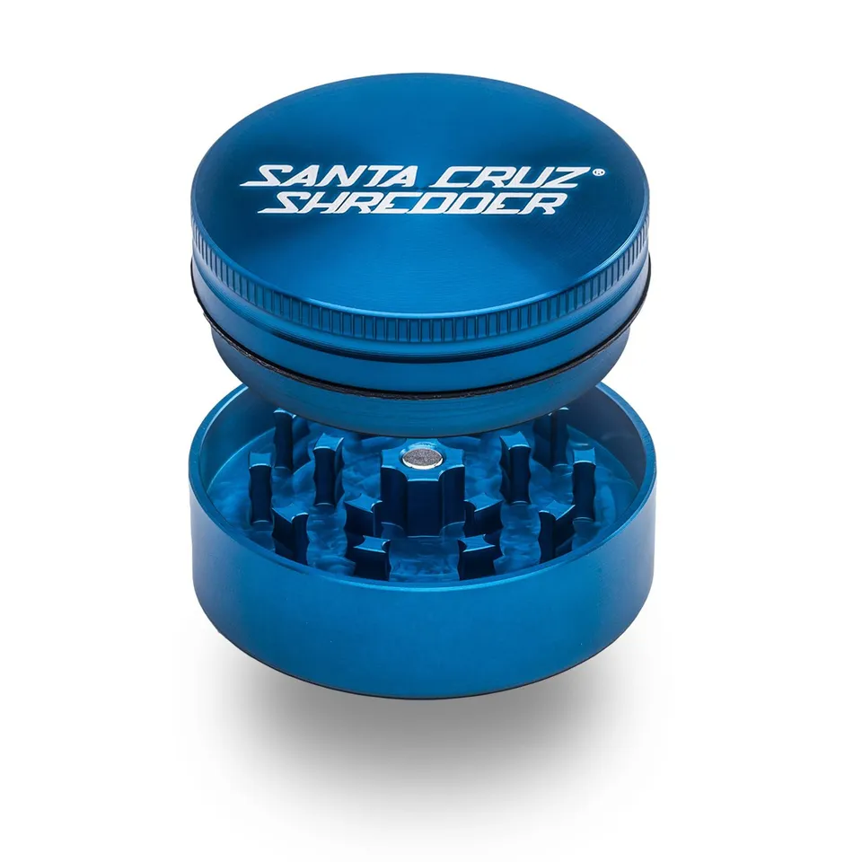 santa-cruz-shredder-aluminum-moulin-herbes-2-parties-bleu image 1