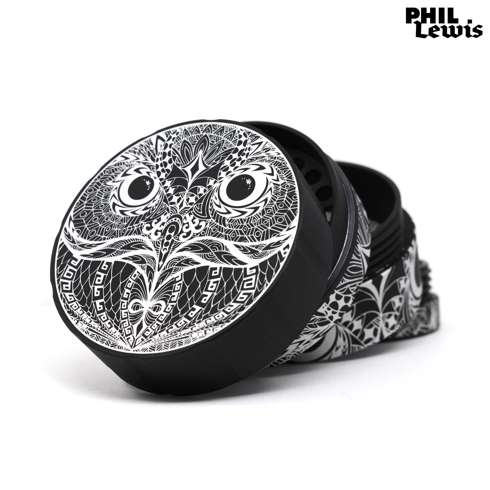 cali-crusher-phil-lewis-owl-eyes-grinder-4-pi-ces-aqua image 3
