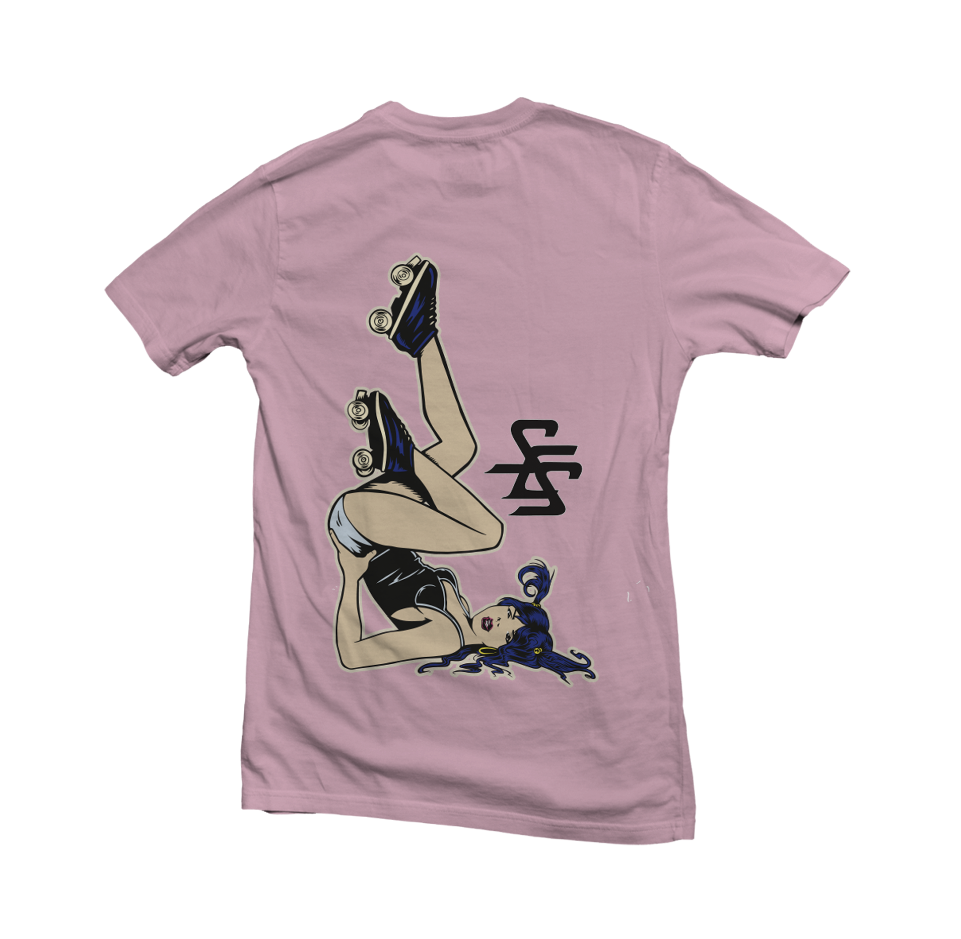 santa-cruz-shredder-roller-girl-t-shirt-femme-rose-m image 2