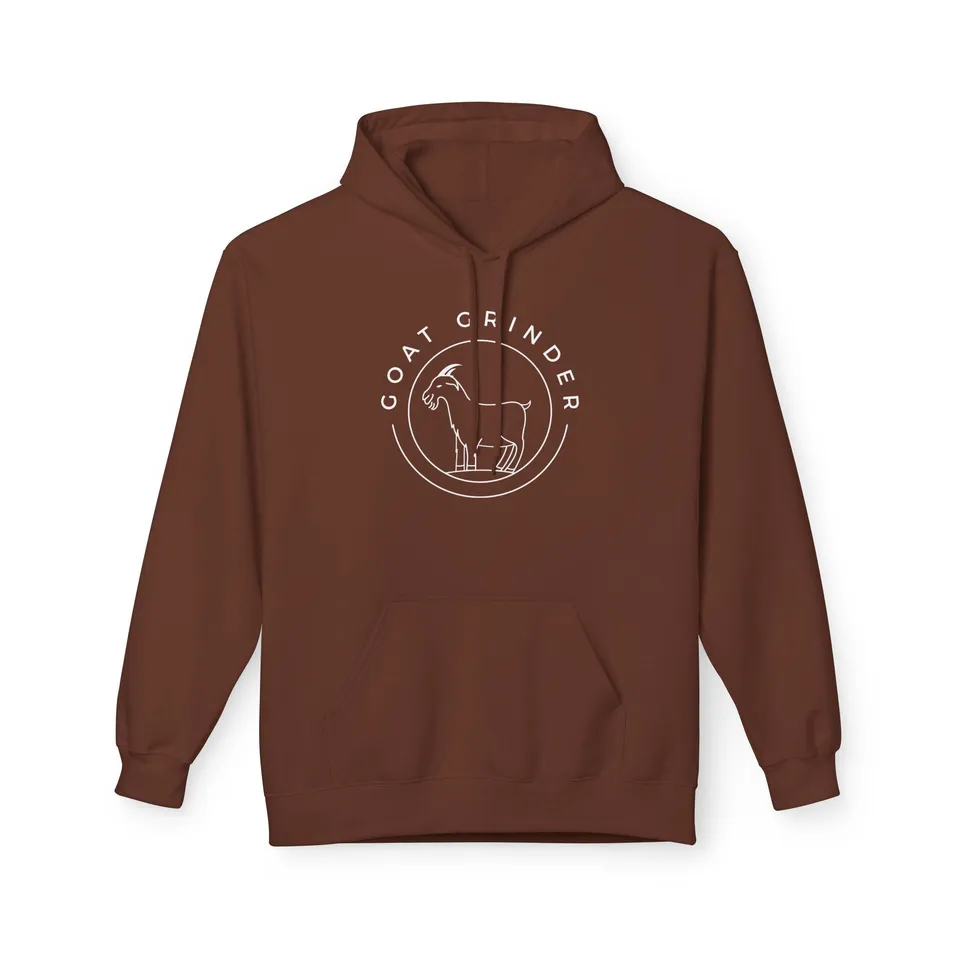 goat-grinder-merch-logo-hoodie-sweat-capuche-noir-molleton image 1