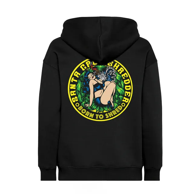 santa-cruz-shredder-aluminum-sweat-capuche-pinup-coton-noir-m image 1