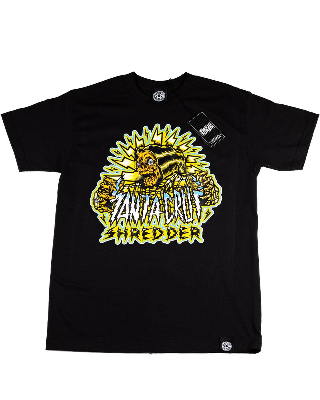 santa-cruz-shredder-shocker-skull-t-shirt-coton-noir-m image 3