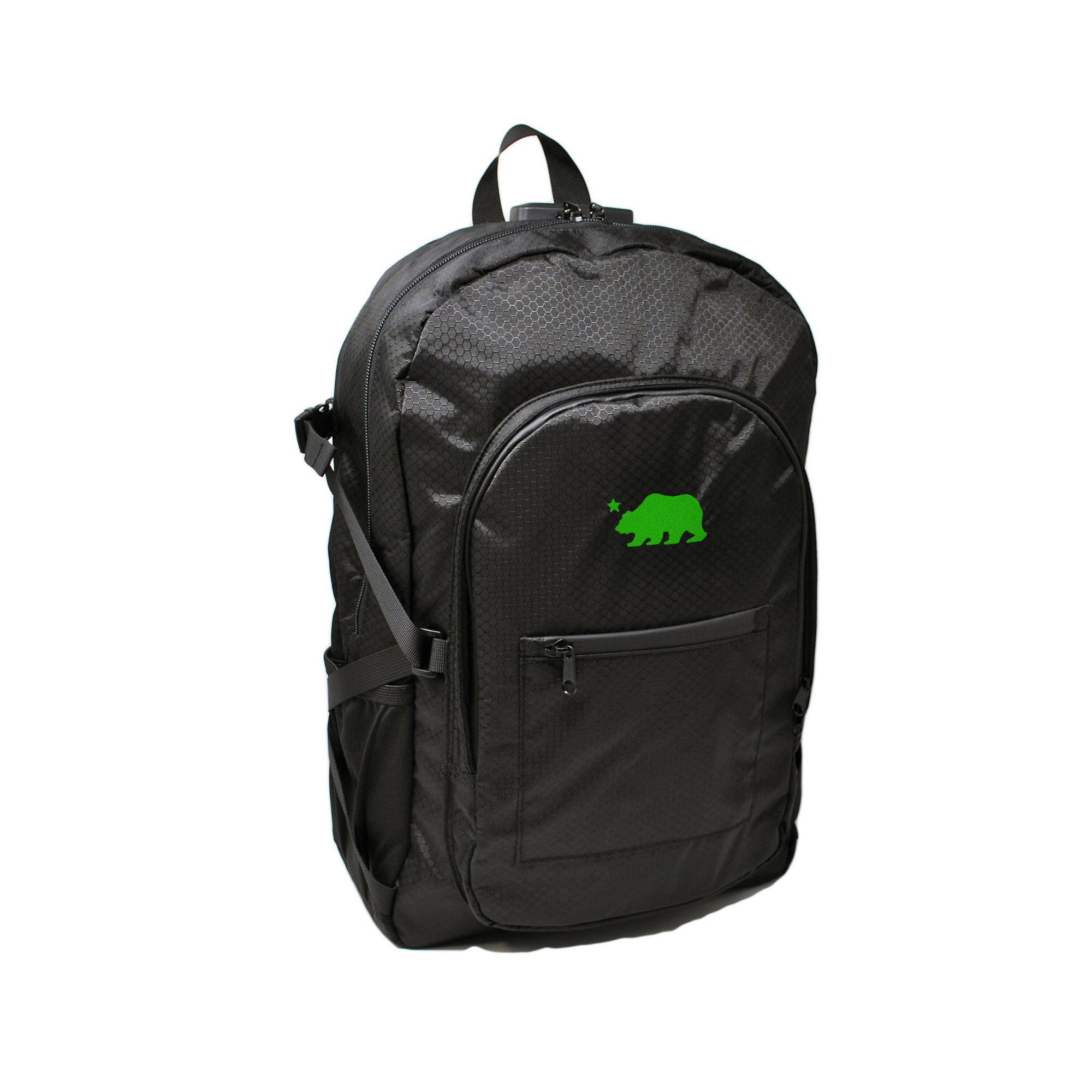 cali-crusher-backpacks-sac-dos-anti-odeur-noir-ours-blanc image 1