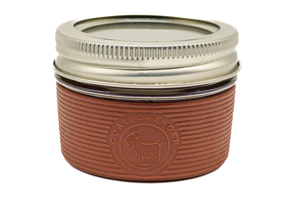 goat-grinder-glass-4oz-pot-conservation-verre-noir-118-ml image 3