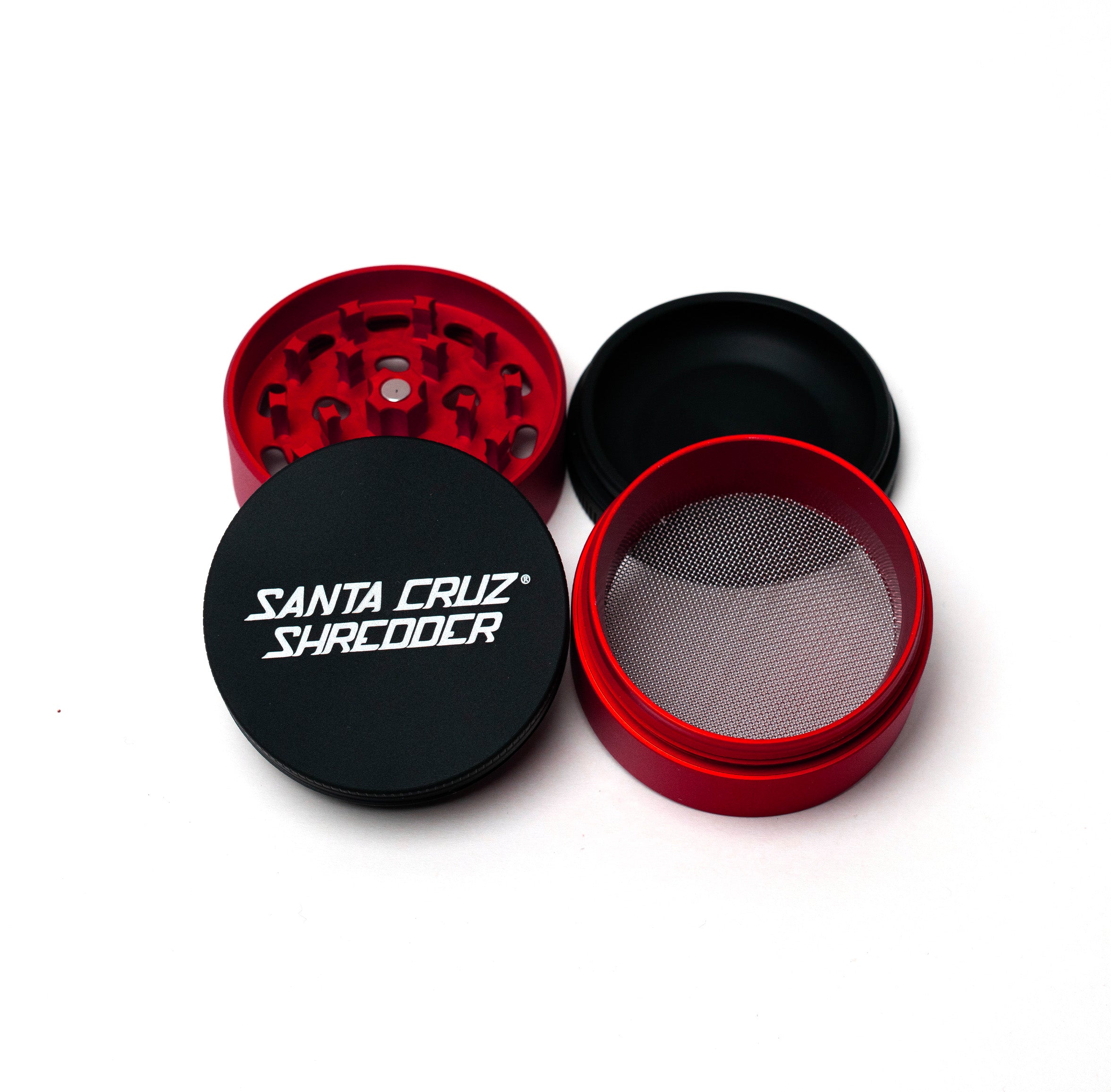 santa-cruz-shredder-split-series-grinder-broyeur-rouge-4-parties image 3