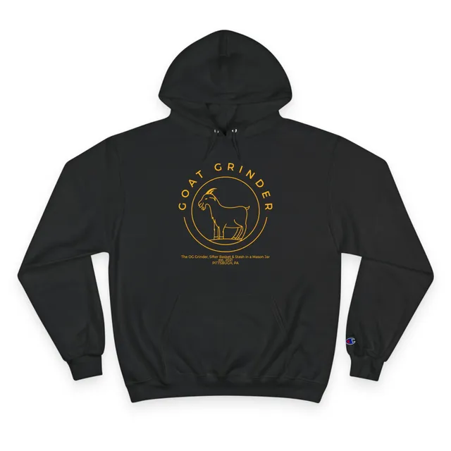 goat-grinder-og-logo-champion-sweat-capuche-noir-coton image 1