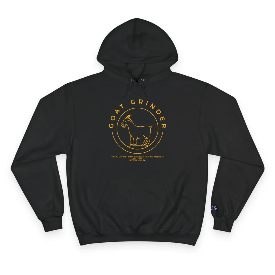 goat-grinder-og-logo-champion-sweat-capuche-noir-coton image 1