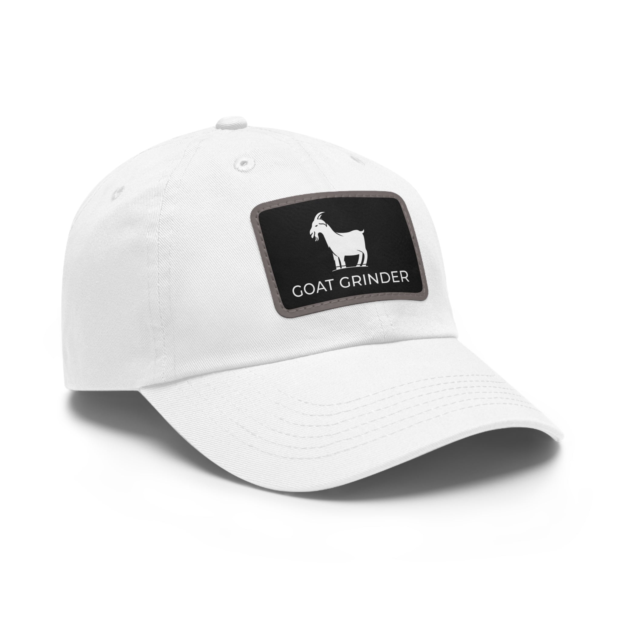 goat-grinder-dad-hat-casquette-patch-cuir-blanc-taille-unique image 3