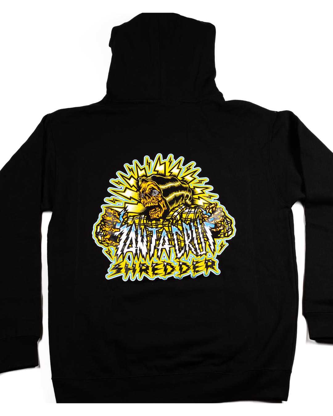 santa-cruz-shredder-aluminum-hoodie-shocker-skull-coton-noir image 2