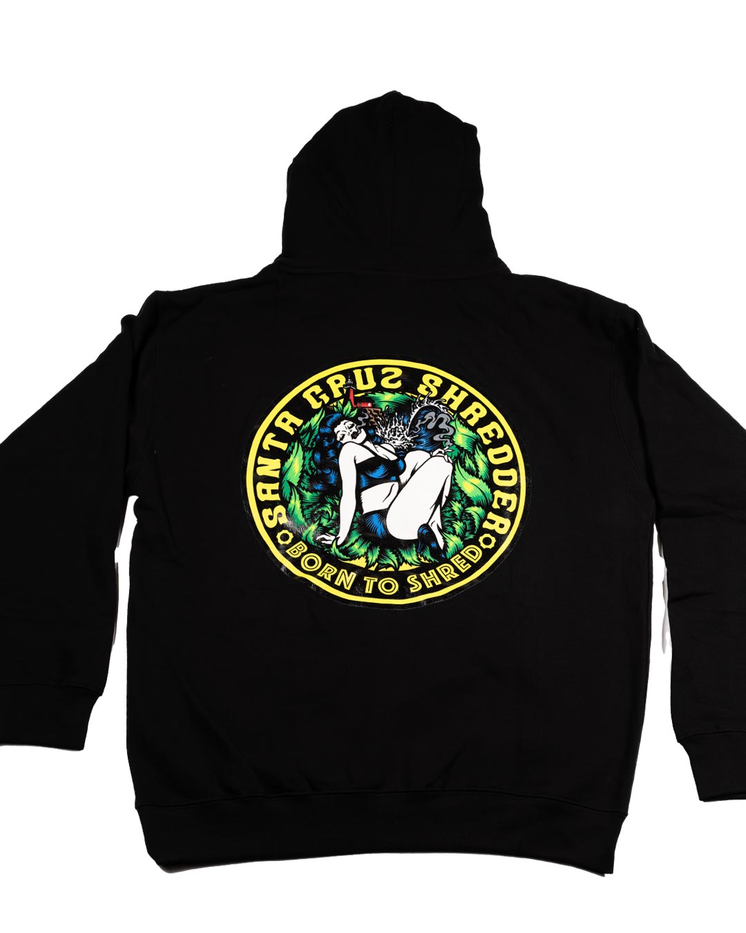 santa-cruz-shredder-aluminum-sweat-capuche-pinup-coton-noir-m image 3