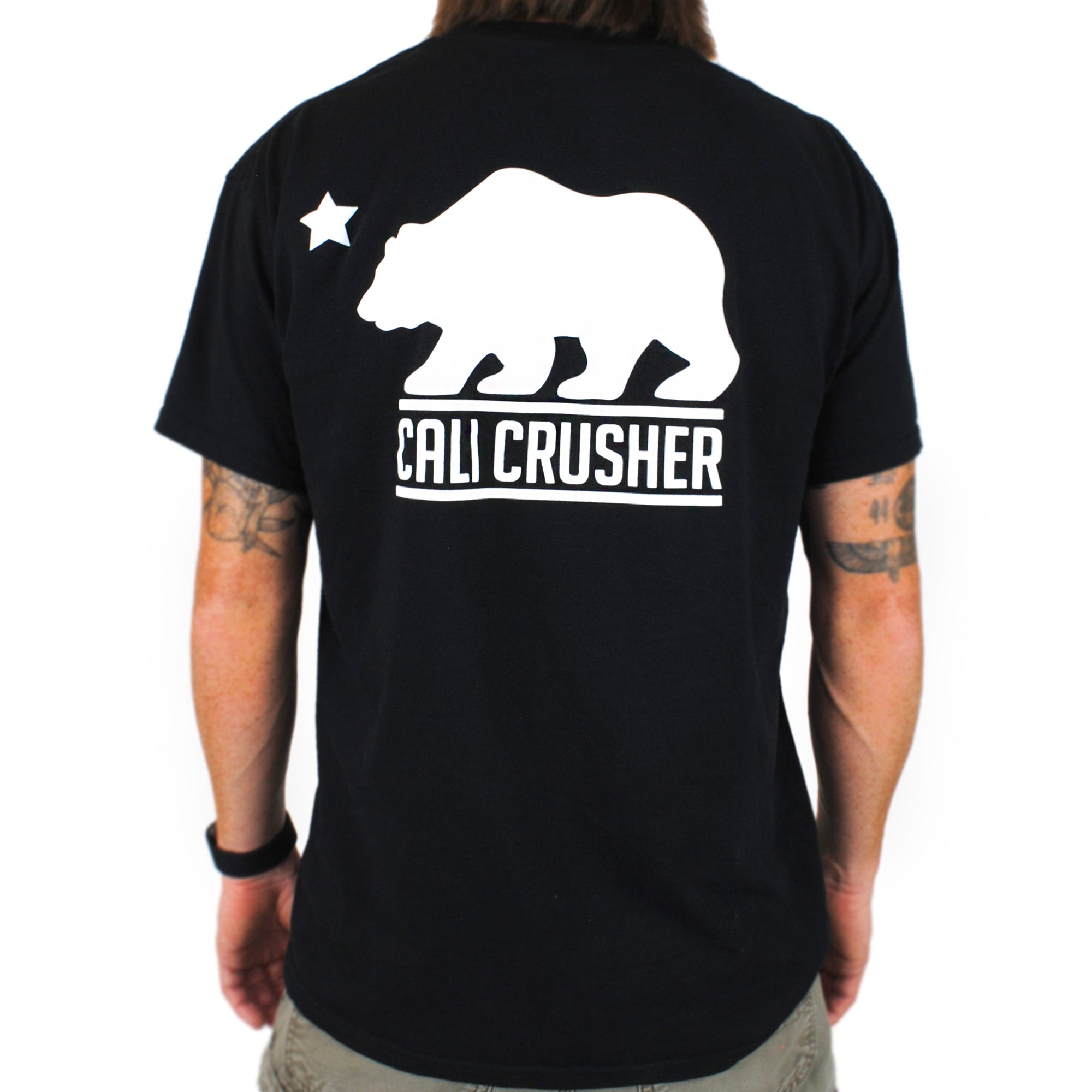 cali-crusher-logo-t-shirt-coton-noir-taille-l image 2