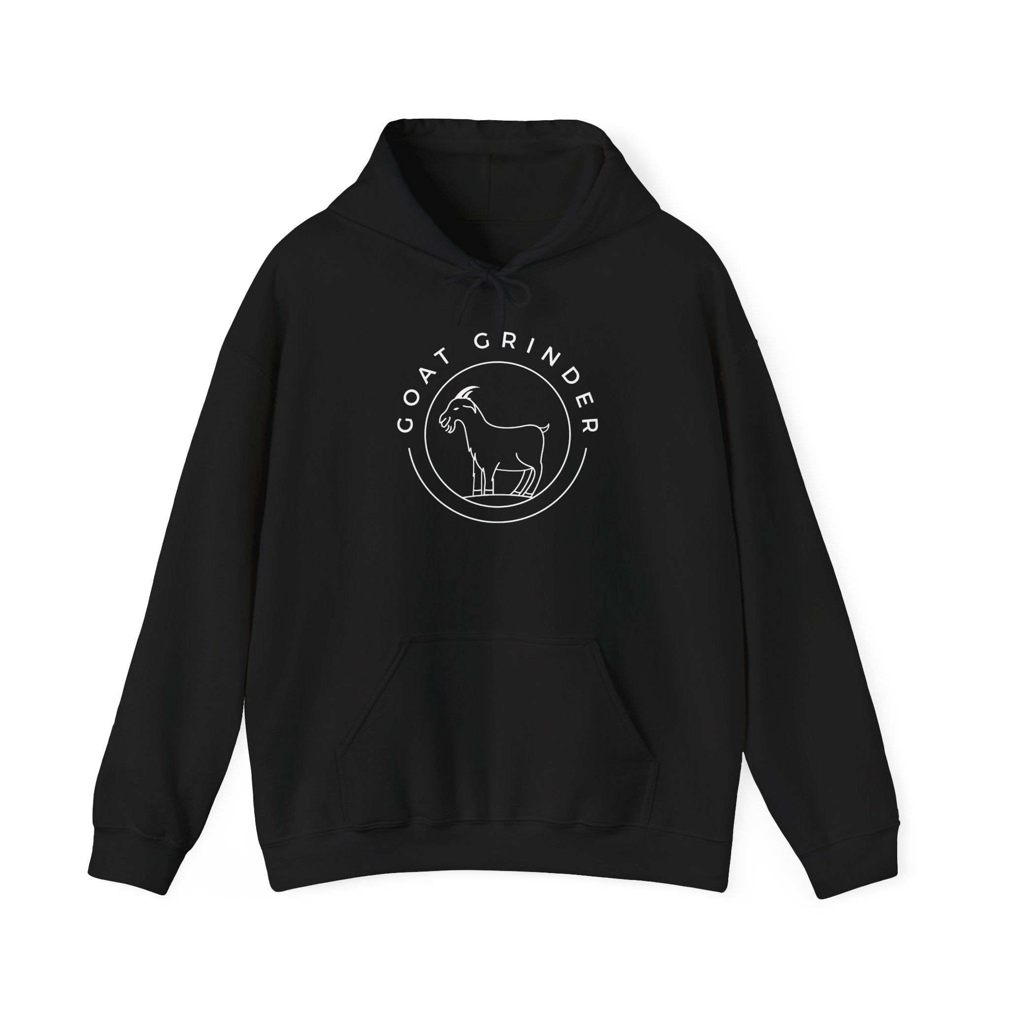 goat-grinder-minimal-goat-sweat-capuche-noir-unisexe image 1