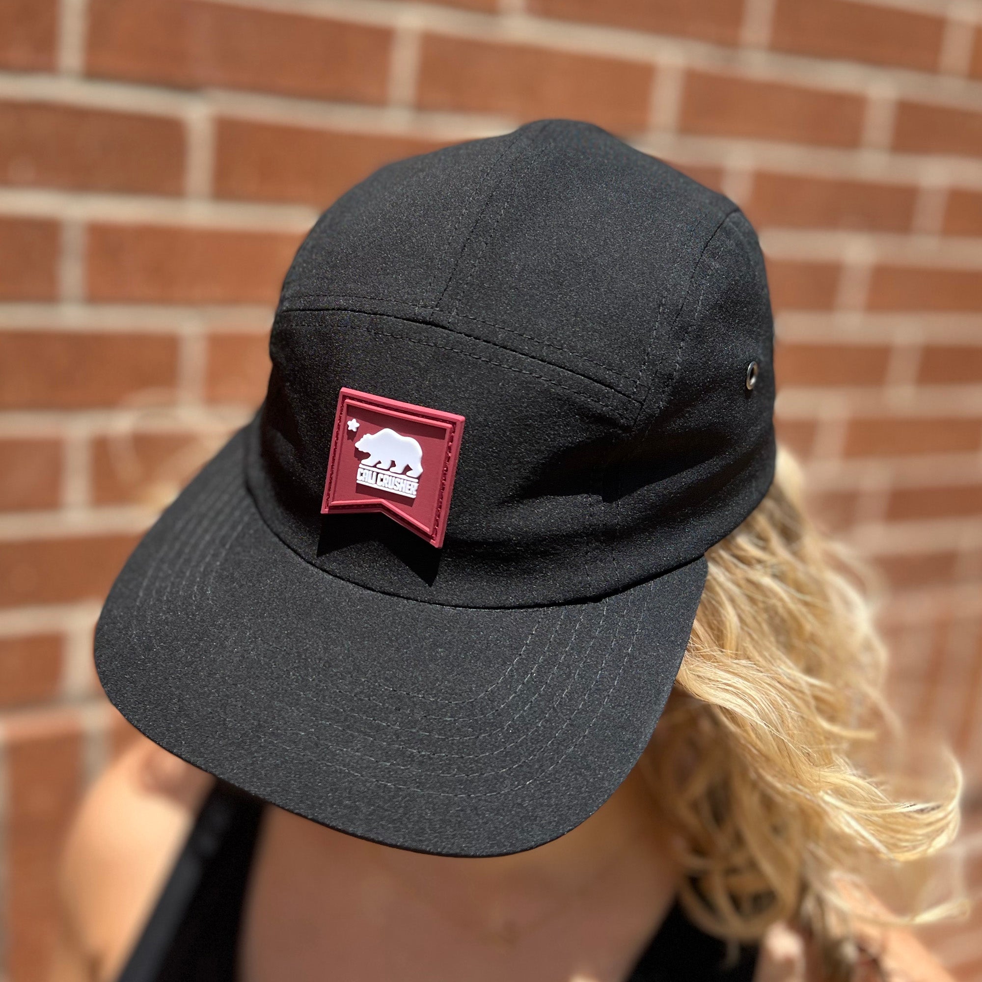 cali-crusher-five-panel-casquette-noire-nylon-r-glable image 5