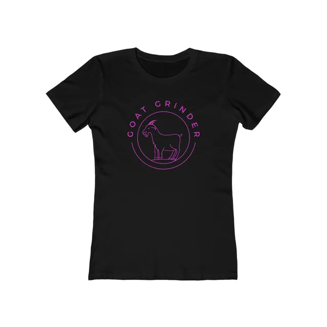 goat-grinder-og-logo-t-shirt-boyfriend-tee-shirt-femme-noir-coton image 1