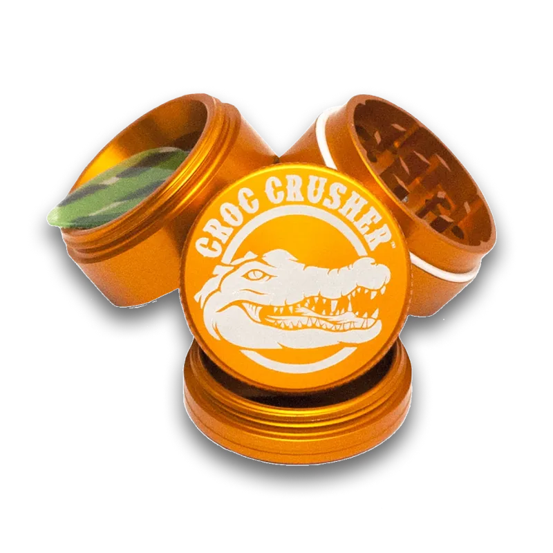 croc-crusher-2-5-inch-grinder-herbe-4-pi-ces-orange-grip-stri image 1