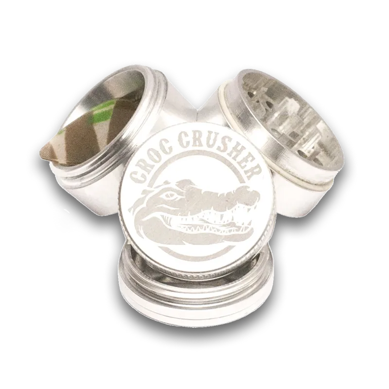 croc-crusher-1-5-inch-grinder-herbe-argent-4-parties image 1