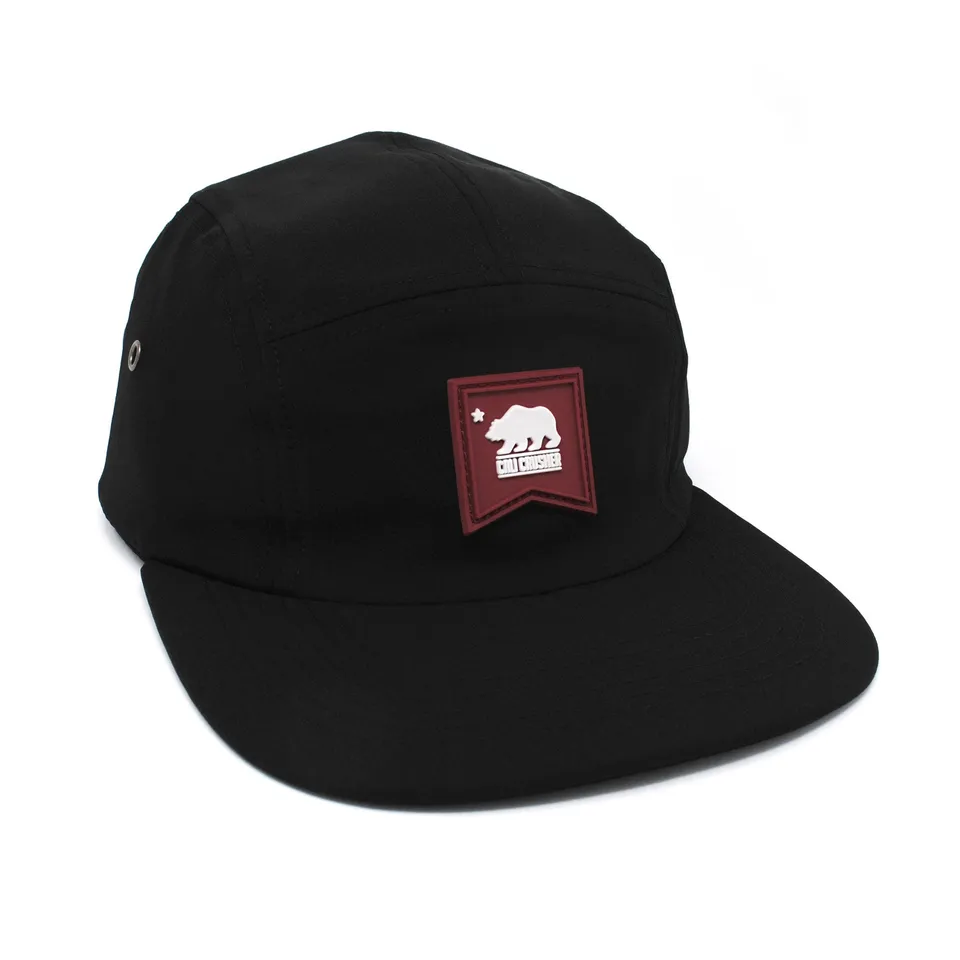 cali-crusher-five-panel-casquette-noire-nylon-r-glable image 1