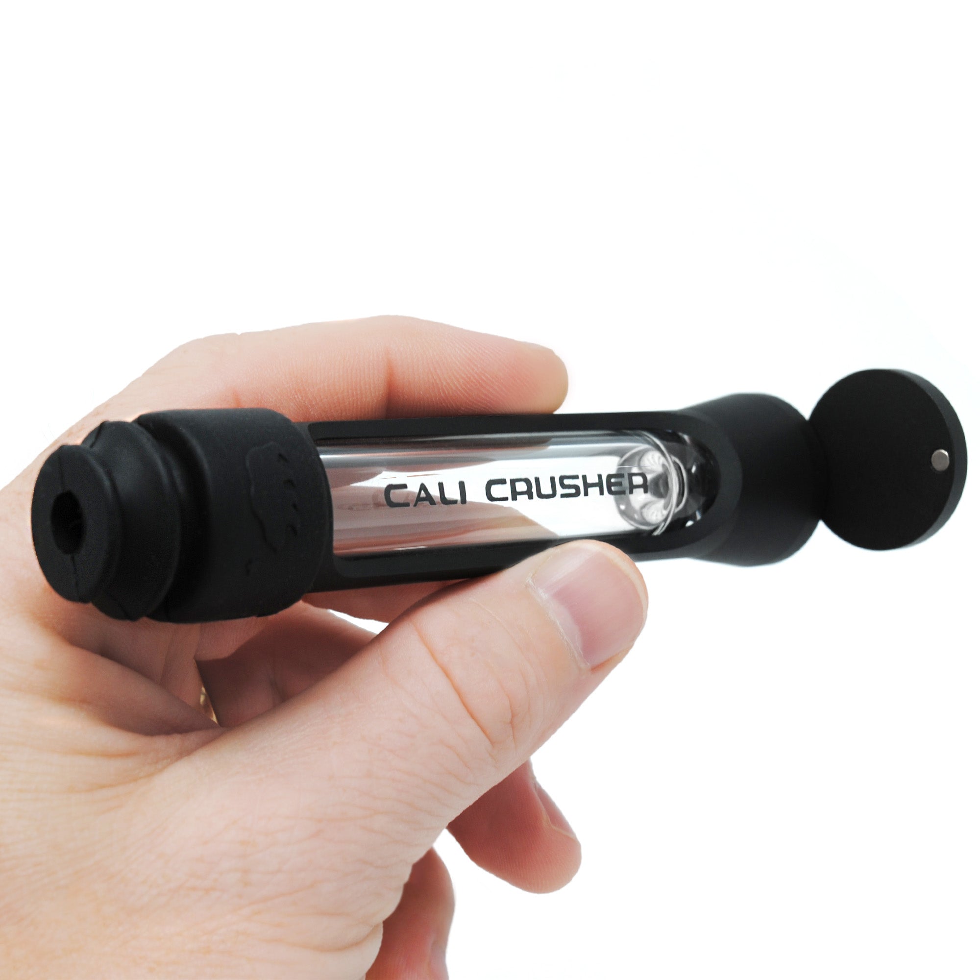 cali-crusher-traveler-chillum-portable-verre-alu-noir image 4