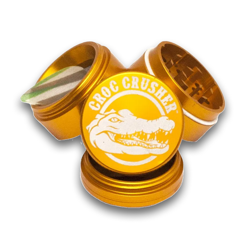 croc-crusher-2-inch-broyeur-herbes-dor-4-parties-alu image 1