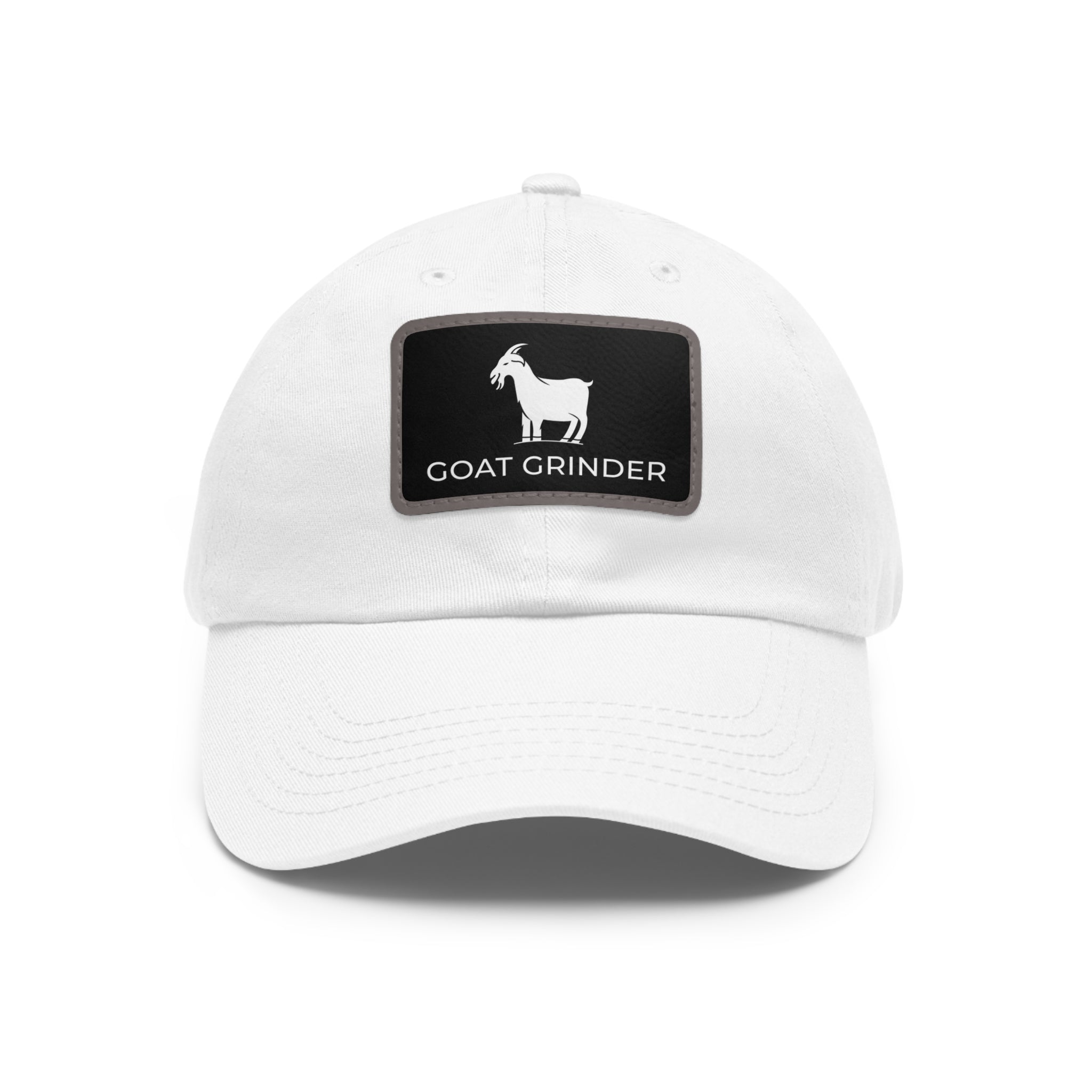 goat-grinder-dad-hat-casquette-patch-cuir-blanc-taille-unique image 2
