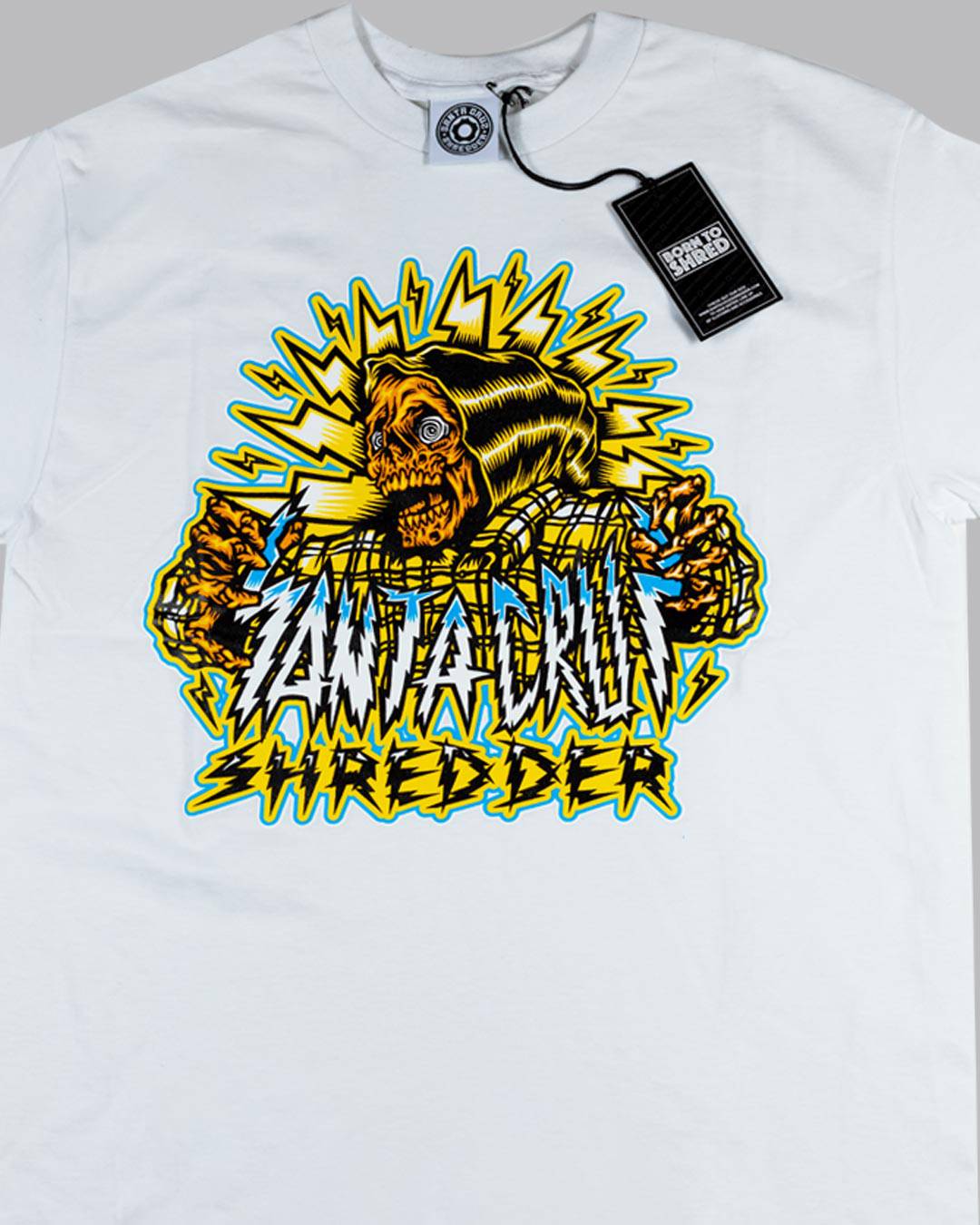 santa-cruz-shredder-shocker-skull-t-shirt-coton-noir-m image 5