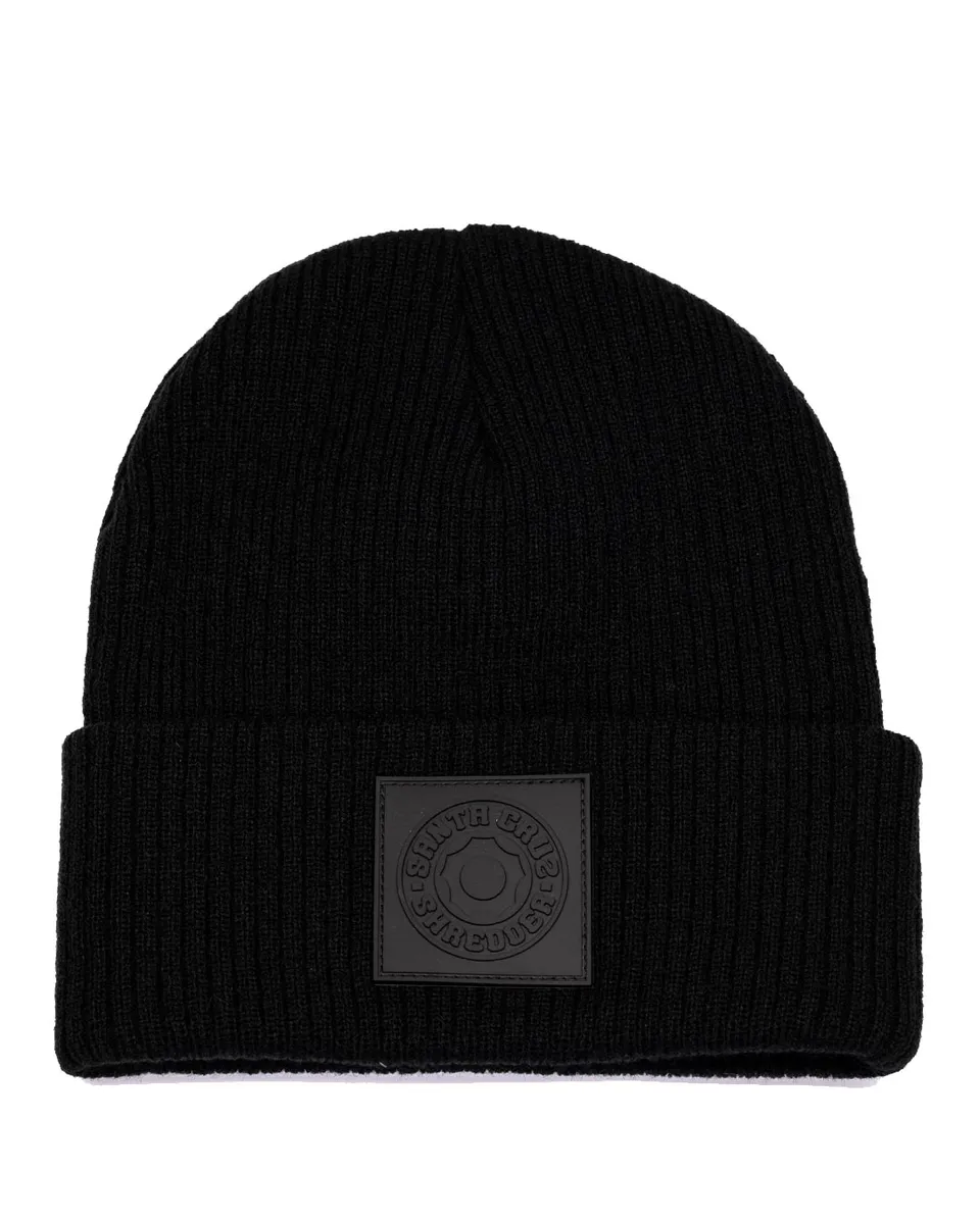 santa-cruz-shredder-aluminum-cog-patch-bonnet-noir image 1