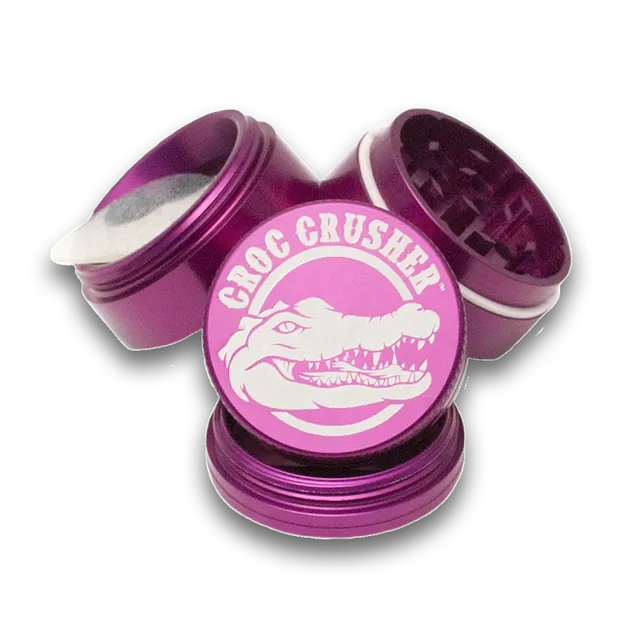 croc-crusher-2-inch-broyeur-herbes-violet-4-parties-teflon image 1