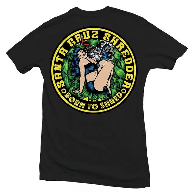 santa-cruz-shredder-pinup-t-shirt-coton-blanc-coupe-ajust-e image 1