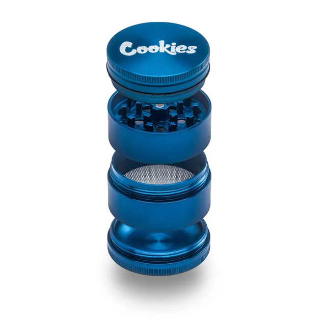 santa-cruz-shredder-aluminum-cookies-broyeur-bleu-4-parties image 1