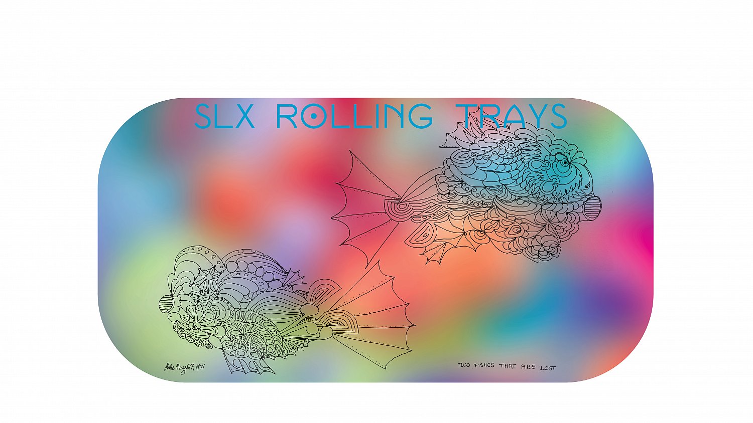 slx-non-stick-trays-petit-couvercle-love-birds-8x4 image 2