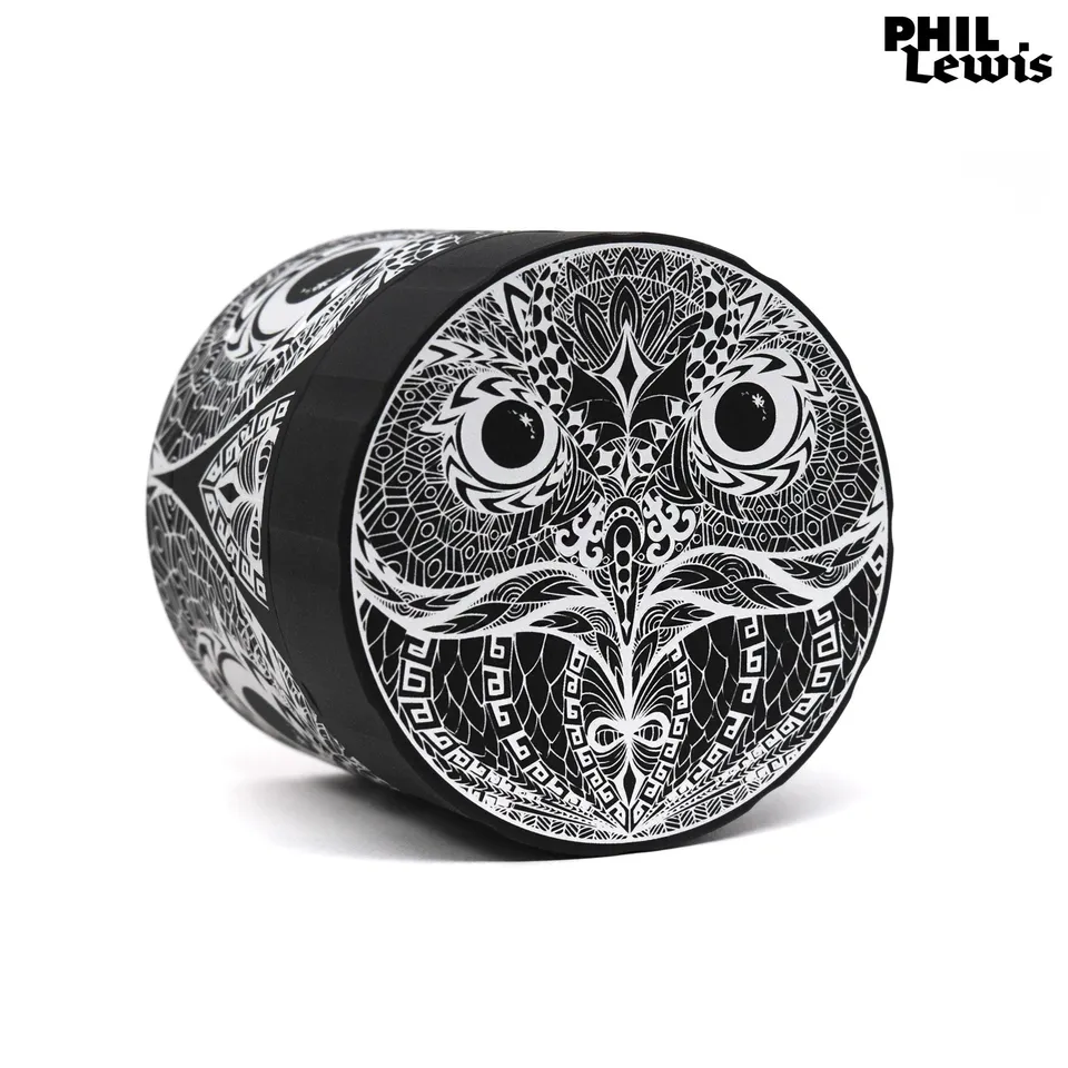 cali-crusher-phil-lewis-owl-eyes-grinder-4-pi-ces-aqua image 1