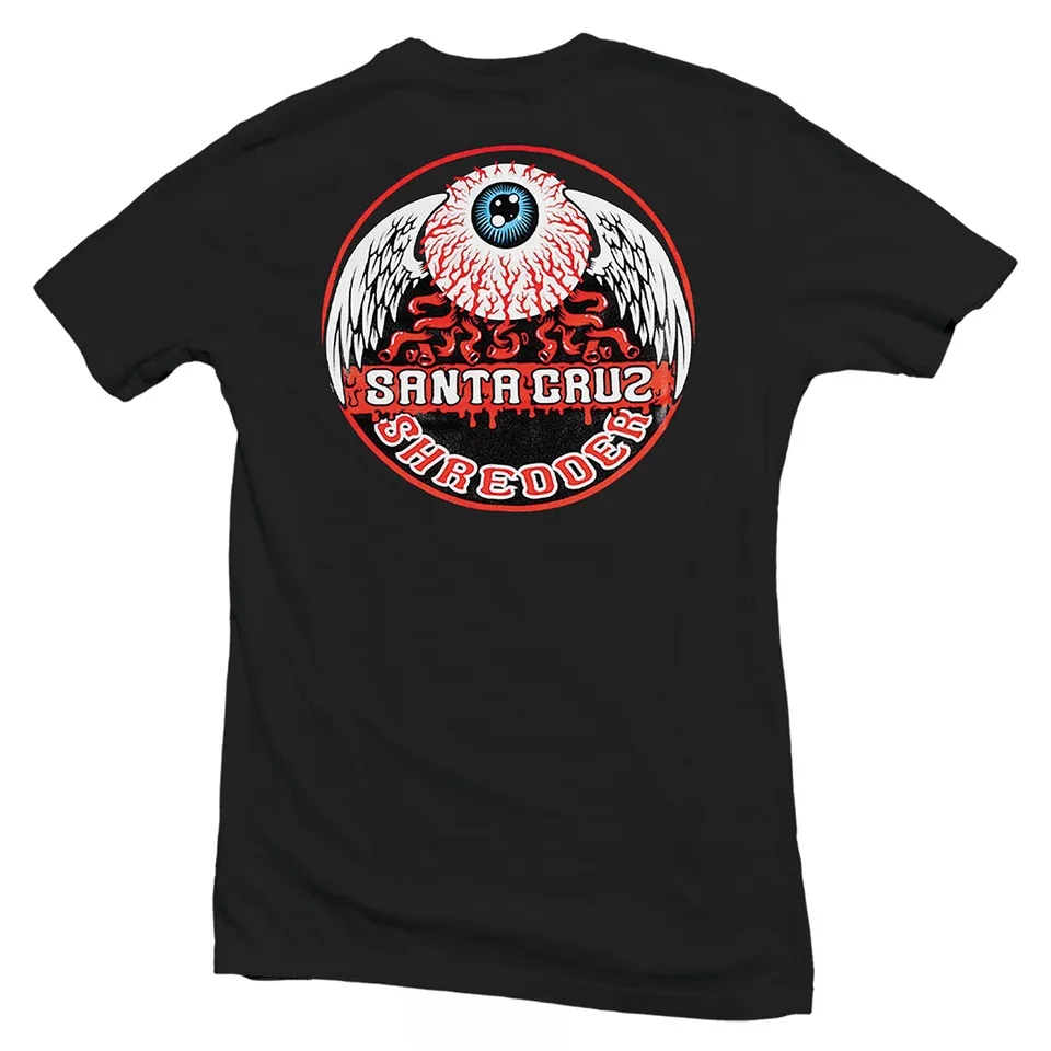 santa-cruz-shredder-flying-eyeball-t-shirt-coton-noir-l image 1