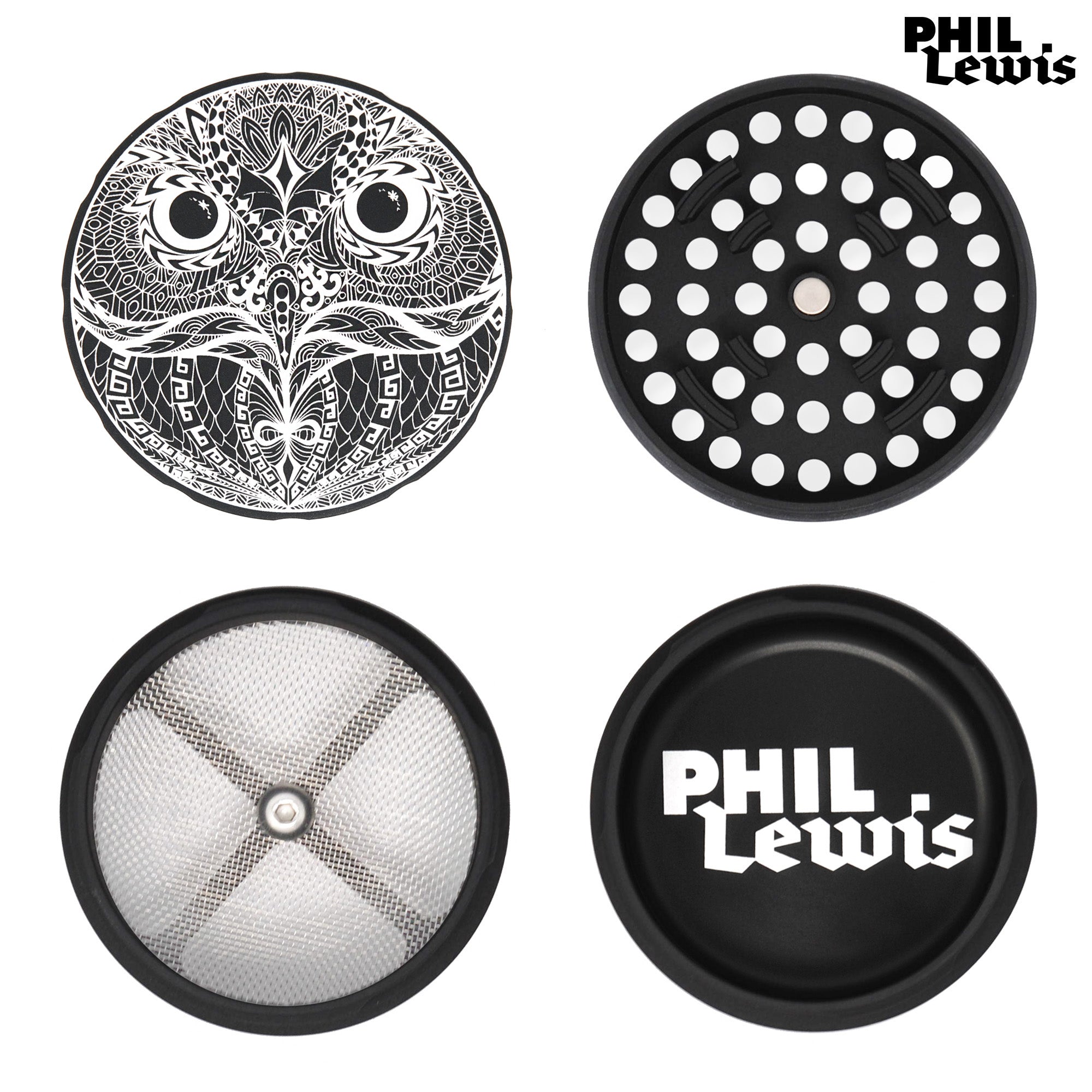 cali-crusher-phil-lewis-owl-eyes-grinder-4-pi-ces-aqua image 4