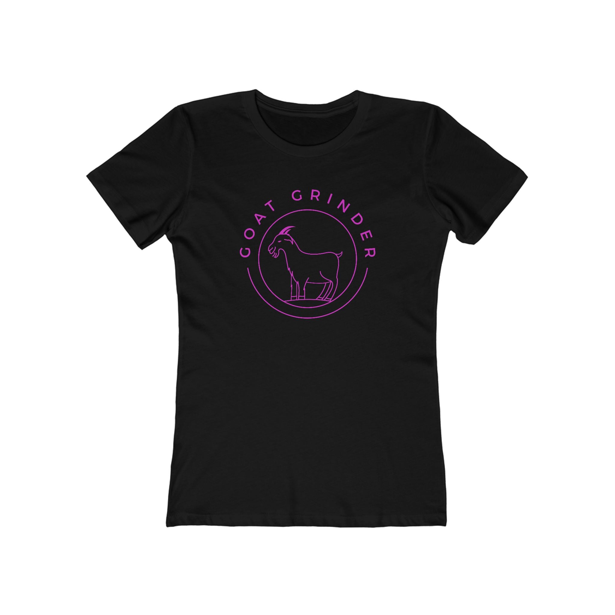 goat-grinder-og-logo-t-shirt-boyfriend-tee-shirt-femme-noir-coton image 1