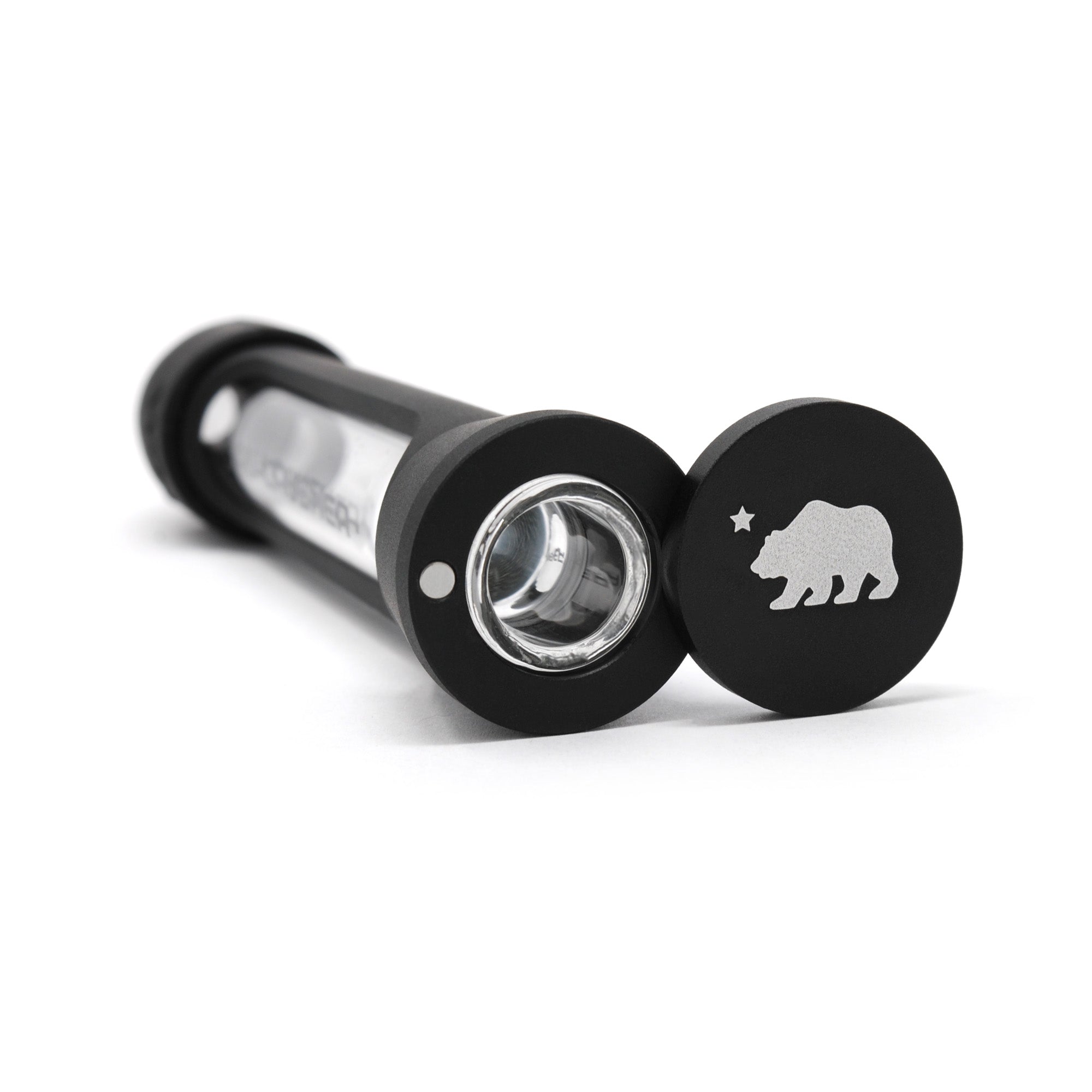 cali-crusher-traveler-chillum-portable-verre-alu-noir image 3