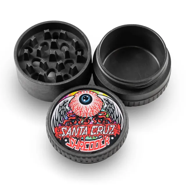 santa-cruz-shredder-hemp-flying-eyeball-grinder-chanvre-noir image 1
