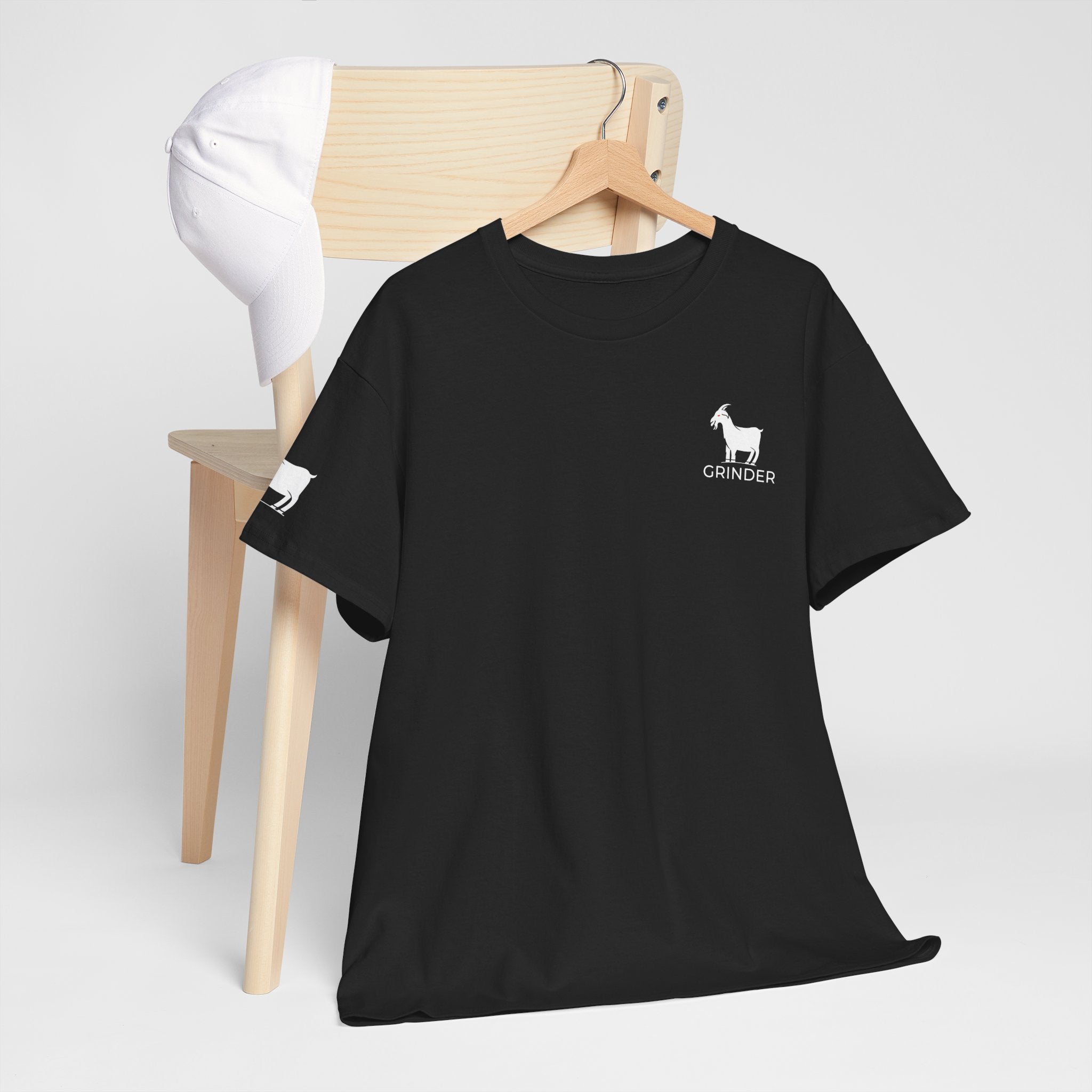 goat-grinder-merch-t-shirt-coton-col-rond-logo-manche image 8