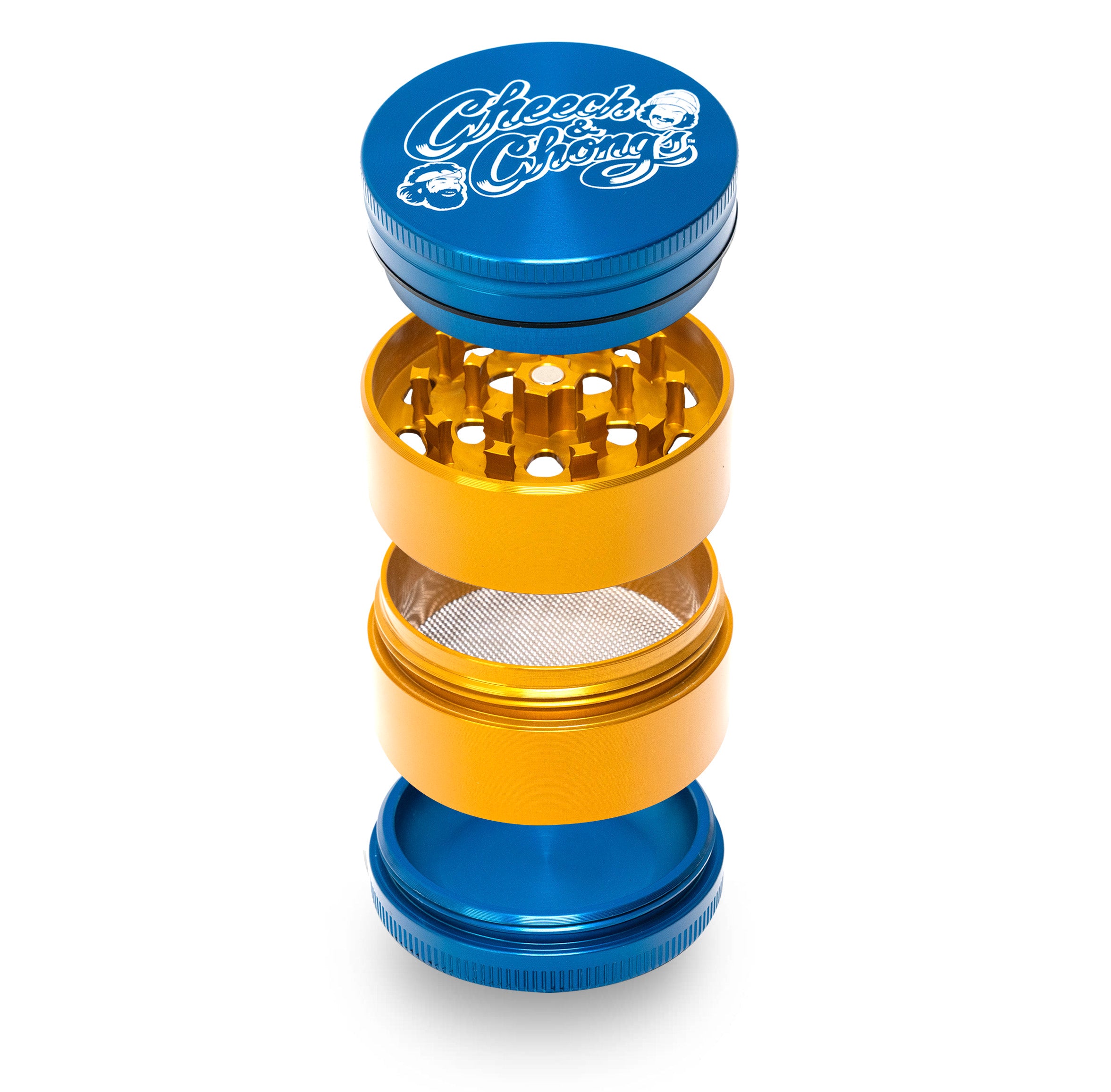 santa-cruz-shredder-cheech-chong-grinder-alu-4-parties-bleu image 1