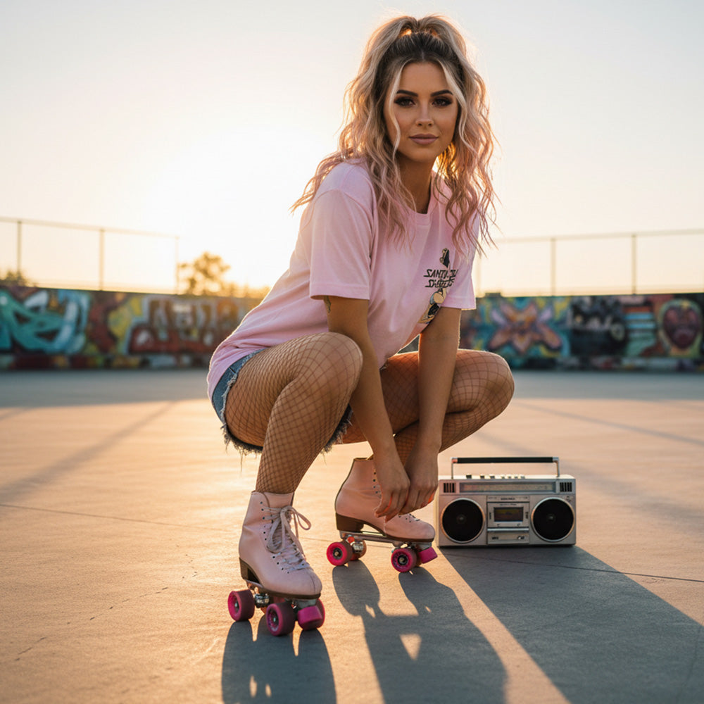 santa-cruz-shredder-roller-girl-t-shirt-femme-rose-m image 3