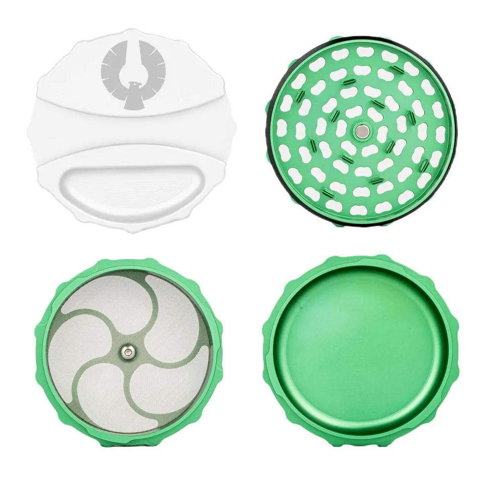 phoenician-harvest-moon-luna-grinder-4-parties-blanc-vert-medium image 1