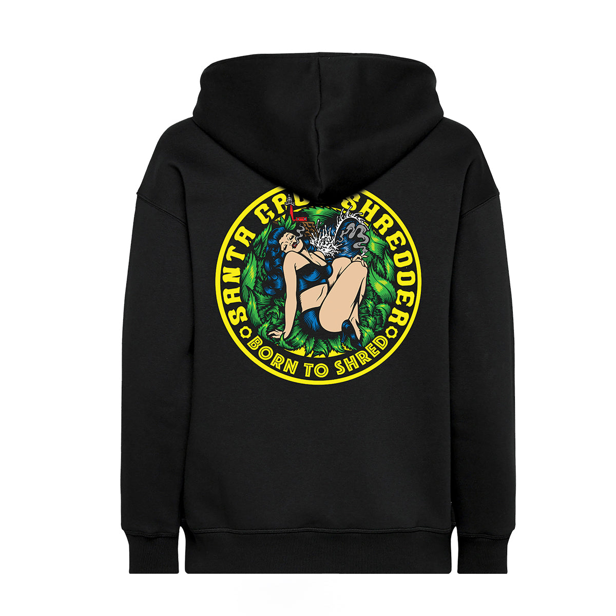 santa-cruz-shredder-aluminum-sweat-capuche-pinup-coton-noir-m image 1