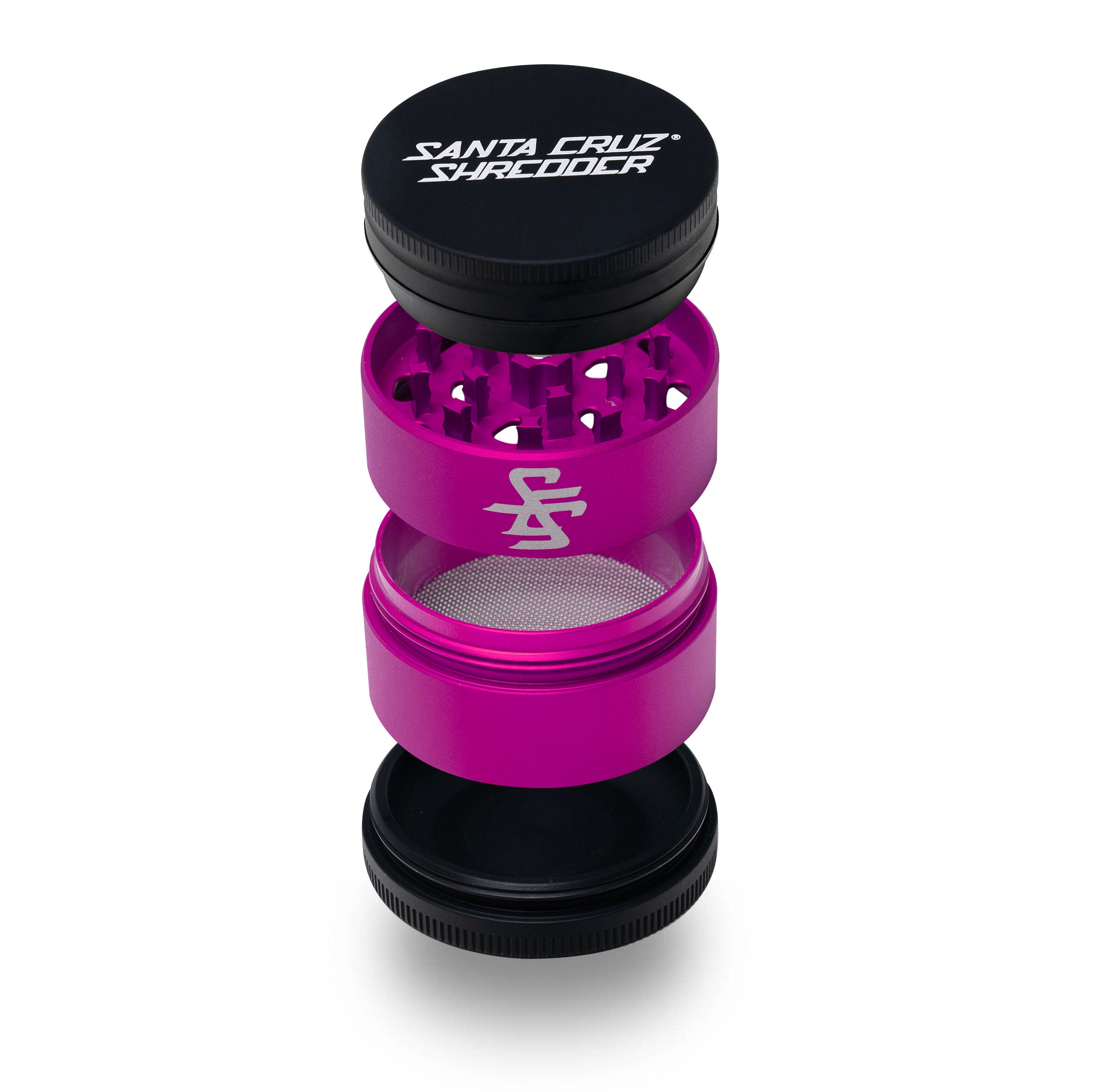 santa-cruz-shredder-split-series-grinder-broyeur-rouge-4-parties image 4